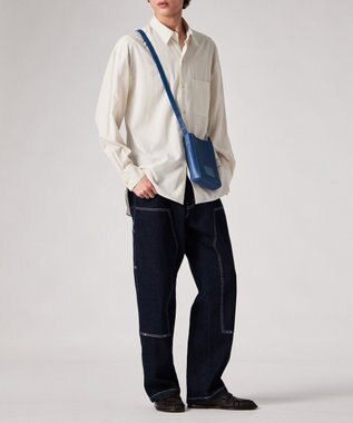 Paul Smith カラーブロックSS26 ミニショルダーバッグ ブルー