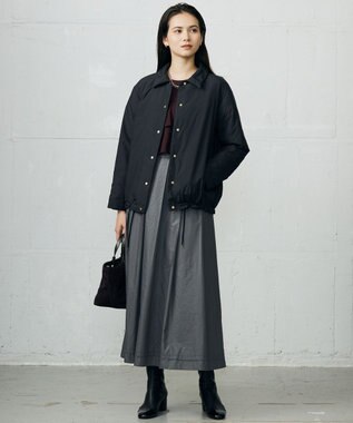 自由区 L 【17号サイズまで展開・カタログ掲載】ライトダウンコーチ ジャケット ブラック