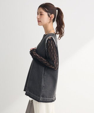 Green Parks ２ｗａｙデニムベスト Black