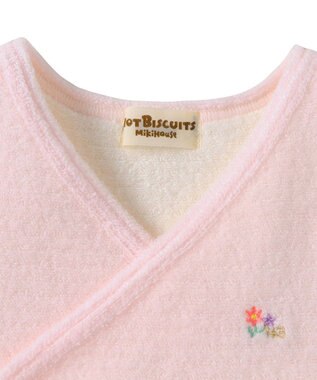 MIKI HOUSE HOT BISCUITS 【50-70cm】 パイル素材 ベビーベスト(胴着) ピンク