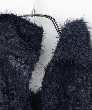 #Newans フィラッフィパフスリーブプラウス ネイビー