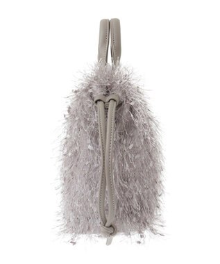 Green Parks ＯＴＯ．ＨＡ．シャギーニットショルダーバッグ Gray Beige