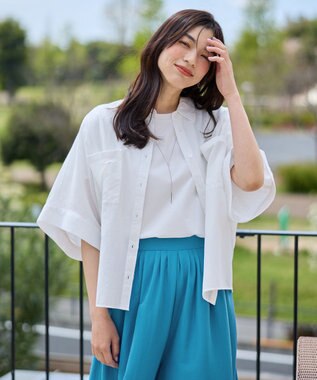 ANY 【手洗い可】コットンリネンブラウス オフ