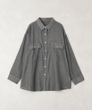 earth music&ecology シアーデニムシャツ