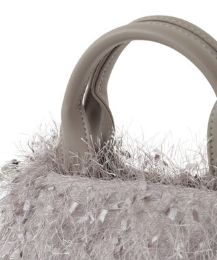 Green Parks ＯＴＯ．ＨＡ．シャギーニットショルダーバッグ Gray Beige