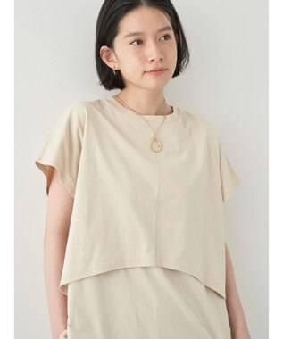 AMERICAN HOLIC レイヤードフレンチスリーブカットチュニック Ivory