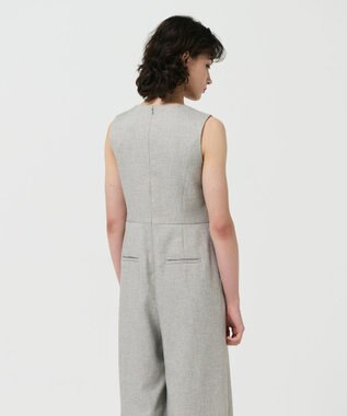 GRACE CONTINENTAL リボンサロペット グレー