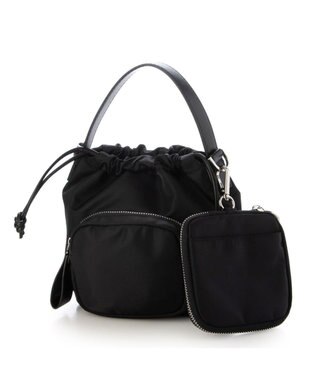 UNBILLION カシュカシュ cachecache / アクセポーチ付ナイロントート ブラック