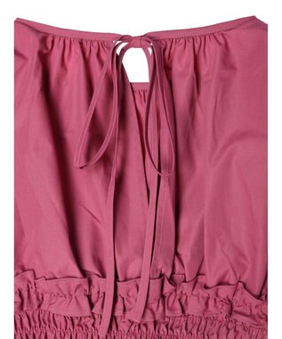 Green Parks シャーリングデザインコルセット風ブラウス Pink