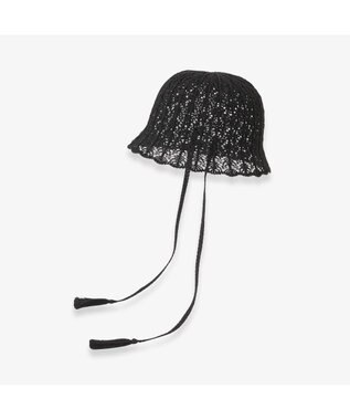 林八百吉商店 un chapeau スカラップサーモハット ブラック