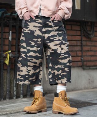 WEGO 【SMLサイズ展開】チェーン付きバルーンショーツ 柄1