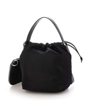 UNBILLION カシュカシュ cachecache / アクセポーチ付ナイロントート ブラック