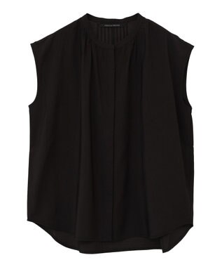 YECCA VECCA 【接触冷感】COOLバックピンタックブラウス Black