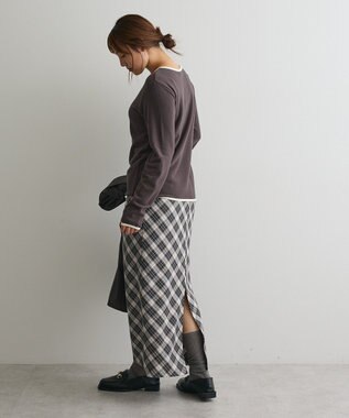 CRAFT STANDARD BOUTIQUE バイカラーパイピングプルオーバー Gray