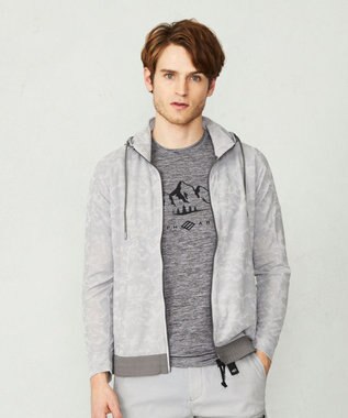 JOSEPH ABBOUD MOUNTAIN 【UNISEX】クールスキンガードカモ パーカー ライトグレー系7