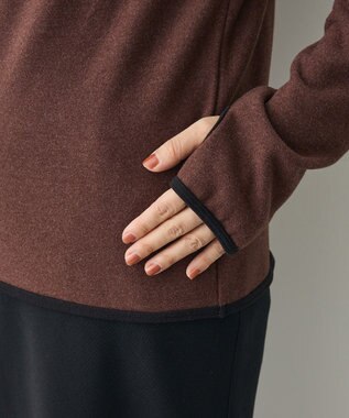 CRAFT STANDARD BOUTIQUE バイカラーパイピングプルオーバー Brown