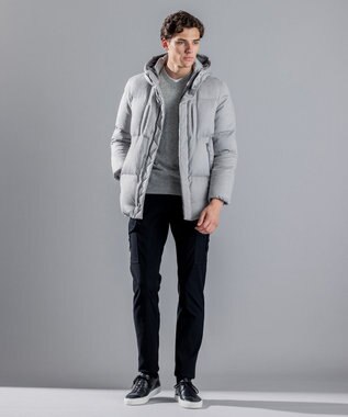 JOSEPH HOMME ソフトヘリンボンストレッチ / CIGAR CARGO ネイビー系