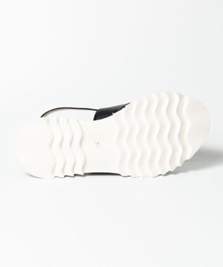 BONTRE 【LucaGrossi/ルカグロッシ】厚底クロスベルトストラップサンダル ブラック