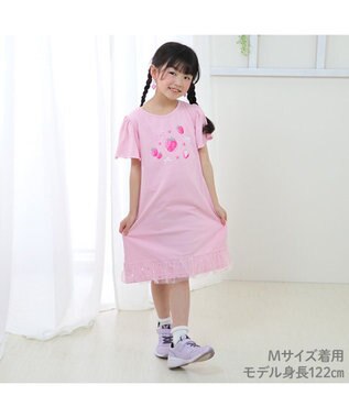 Mother garden マザーガーデン フリル袖 ワンピース Ｍ/L サイズ 100～120cm 120～140cm 《ユニコーン/野いちご》 野いちご