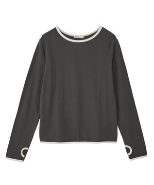 CRAFT STANDARD BOUTIQUE バイカラーパイピングプルオーバー Gray