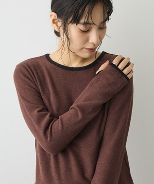 CRAFT STANDARD BOUTIQUE バイカラーパイピングプルオーバー Brown