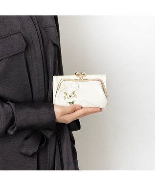 ANNA SUI TITIソフト 口金二つ折り財布 アイボリー