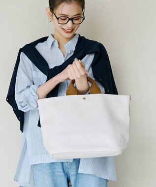 TOPKAPI 【Breath TOPKAPI】SCOTCH GRAIN スコッチグレイン プレーン トートバッグ L クリーム