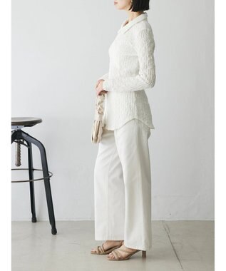 Green Parks AnriettMusee ふくれジャガードシャツ Off White