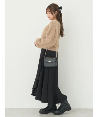 earth music&ecology ファークロスニットプルオーバー Beige