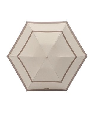 MOONBAT 【フルラ （FURLA）】晴雨兼用折りたたみ日傘　切継グログラン モカブラウン