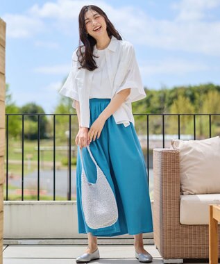 ANY 【手洗い可】コットンリネンブラウス オフ