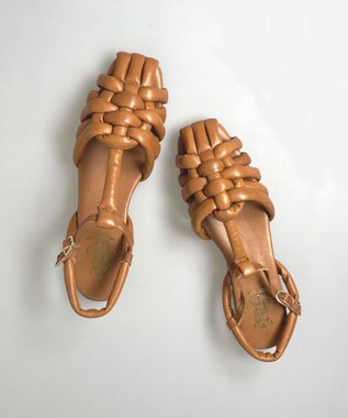 BONTRE 【BONTRE/ボントレ】グルカ風編み上げサンダル ブラウン