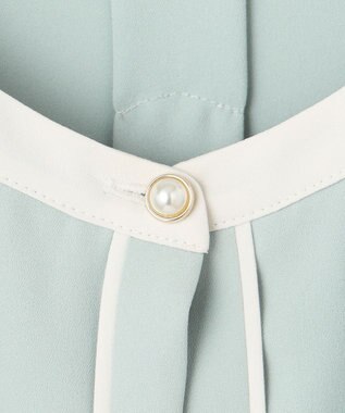 ANY SIS S 【洗える】バイカラーフレア ブラウス ミント