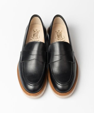 BONTRE 【BONTRE/ボントレ】タンクソールコインローファー ブラック