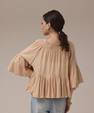 GRACE CONTINENTAL バルーンカフタントップ ベージュ