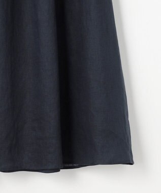 J.PRESS LADIES S 【WEB限定】リネン フレア スカート 【WEB限定】ネイビー系