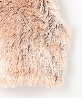 自由区 【カトリエムブーケ】Flower fur シャギーベスト ピンク