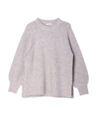 earth music&ecology フワフワＭＩＸヤーンチュニック Lavender