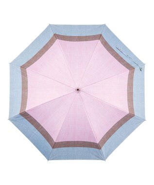 MOONBAT 断熱パラソル 二階建て 晴雨兼用 テクスチャー3ボーダー 日傘 遮熱 遮光 UV レッド