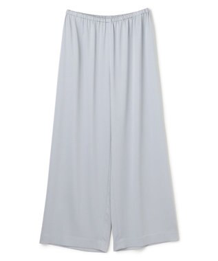 BEIGE， 【洗える】LLOYD / ハンマーサテンイージーワイドパンツ Dull Blue