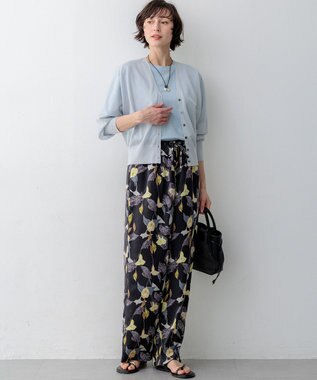 23区 【先行予約】ペーパーライクコンビ ショルダーバッグ (S) ブラック×ブラック