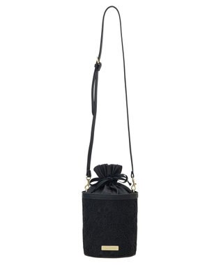 Maison de FLEUR EC限定フラワーレース2Wayバケツ型バッグ Black