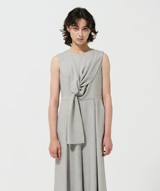 GRACE CONTINENTAL リボンサロペット グレー