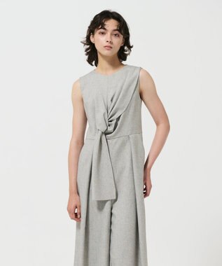 GRACE CONTINENTAL リボンサロペット グレー