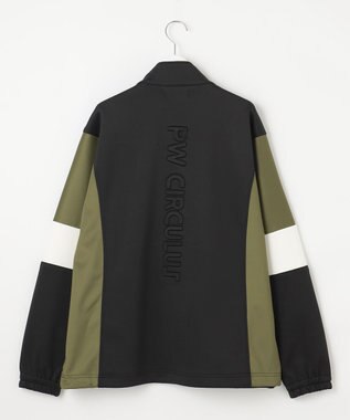 PW CIRCULUS 【MEN】カラーブロッキング プルオーバー ゴルフ ブラック系