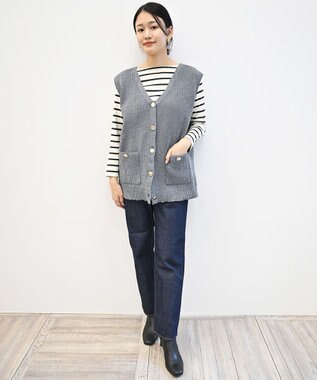 caqu FS rollup boy`s Ⅲ 定番ボーイフィットデニム re.birth