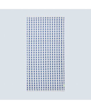 COQ 【SUPER ZERO】PLAID GEO チェックバスタオル ブルー