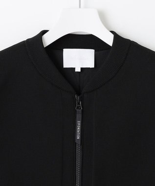 23区GOLF ウォッシャブルでお手入れも楽！【23Fondation/MEN】ニットブルゾン ブラック系