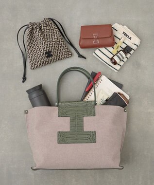 IACUCCI ソルベット M CANVAS/COCCO オリーブ