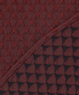 JOSEPH HOMME トライジャガードストレッチ　ウィングカラーシャツ ワイン系